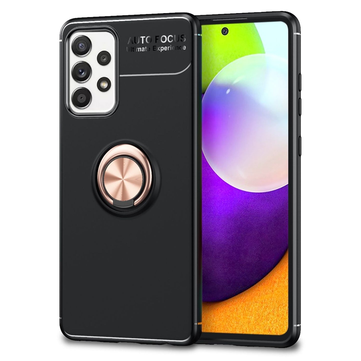 NALIA Ring Handy Hülle für Samsung Galaxy A52 5G / A52 / A52s 5G, Silikon Cover