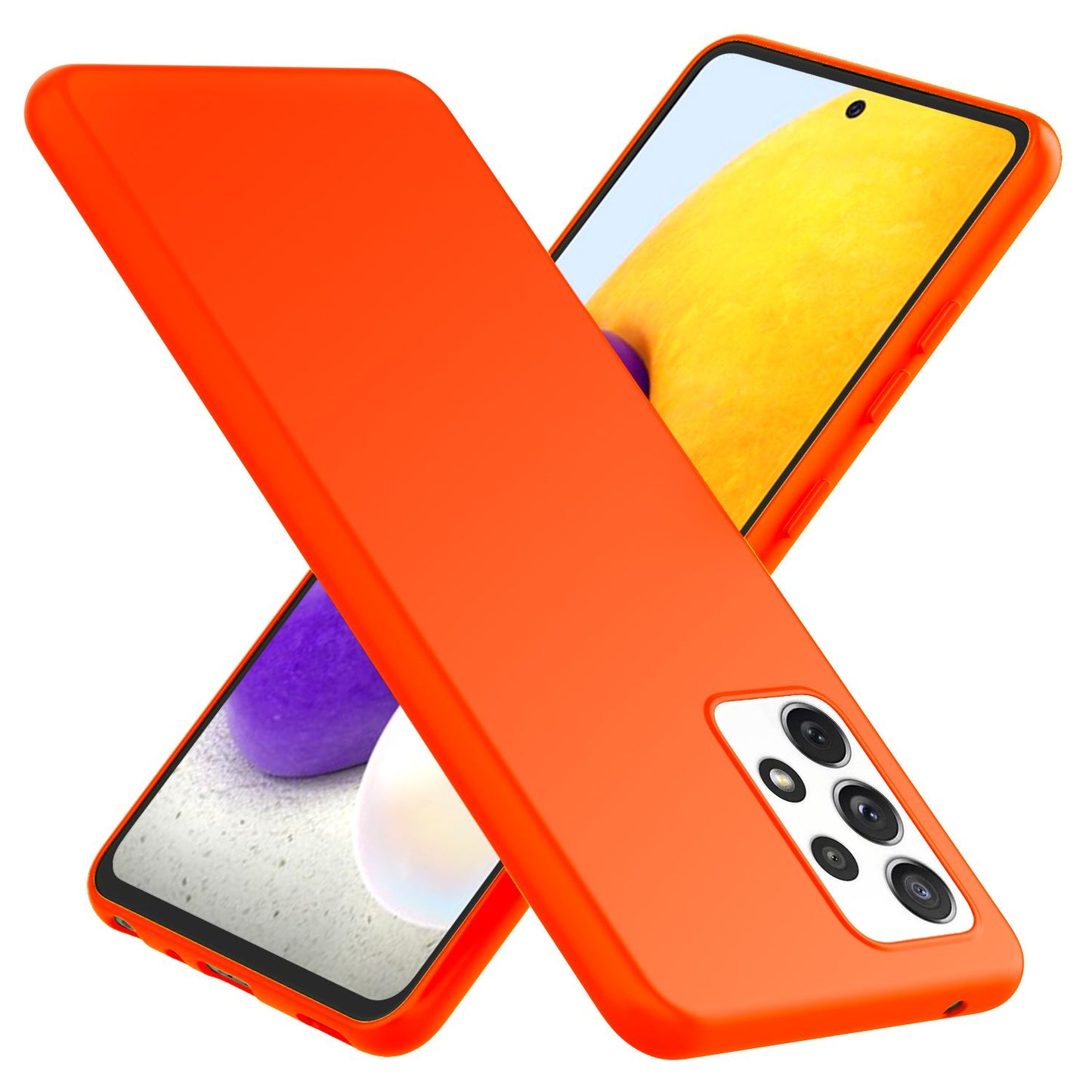 NALIA Neon Handy Hülle für Samsung Galaxy A72, Silikon Soft Case Phone Cover