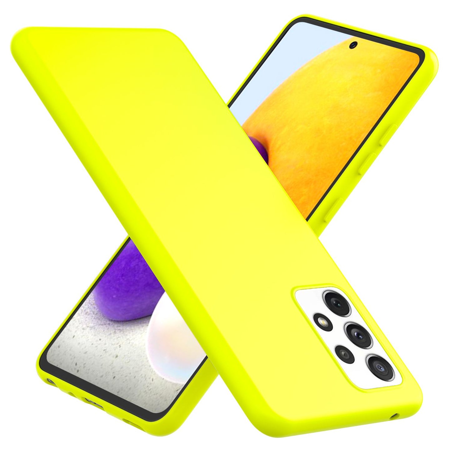 NALIA Neon Handy Hülle für Samsung Galaxy A72, Silikon Soft Case Phone Cover