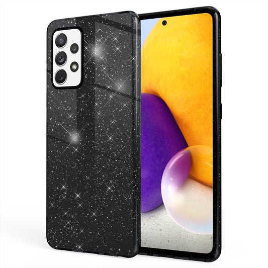 Nalia Galaxy A72 Glitzer Hülle - Größe 6,7 Zoll, Dicke 0,8 Mm