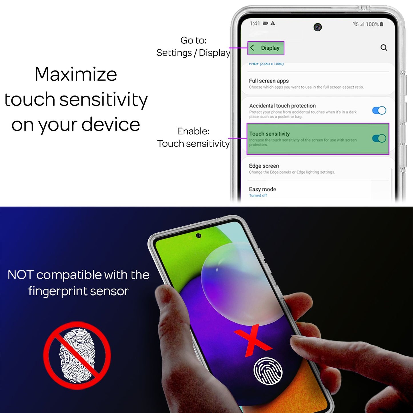 NALIA Berlin 360Guard Transparente Hülle - Kompatibel Galaxy A52 5G/A52/A52s 5G, Voller Schutz, Transparent