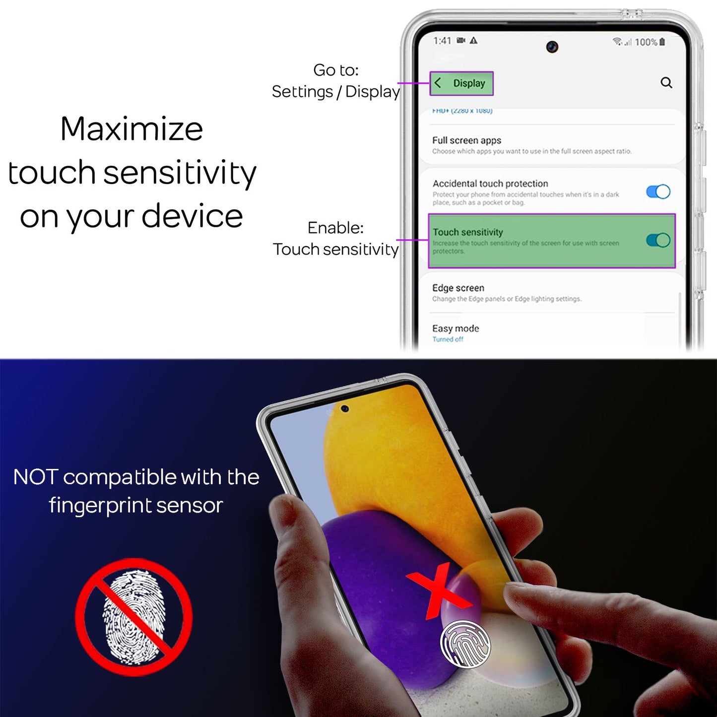NALIA Galaxy A72 360 Grad Hülle - Transparenter Full Cover Schutz, Passgenau, Stoßfest