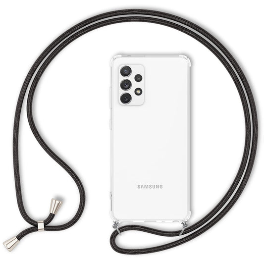 NALIA Hangit Handy Hülle Umhängehülle - Kette 60 cm, Kompatibilität Galaxy A72, Gewicht 40 g