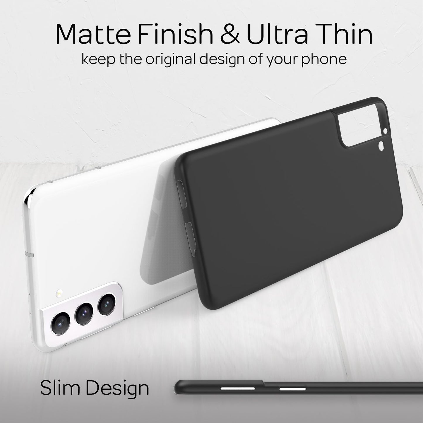 Husă rigidă extra subțire NALIA pentru Samsung Galaxy S21, husă de telefon ultra subțire