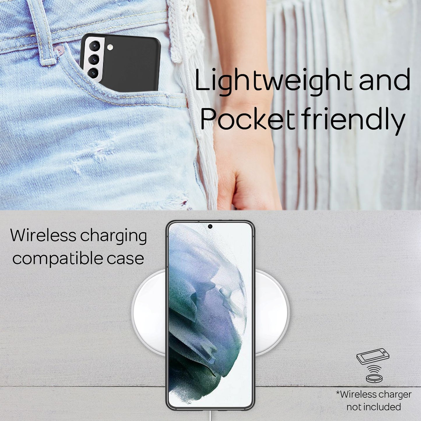 Husă rigidă extra subțire NALIA pentru Samsung Galaxy S21, husă de telefon ultra subțire