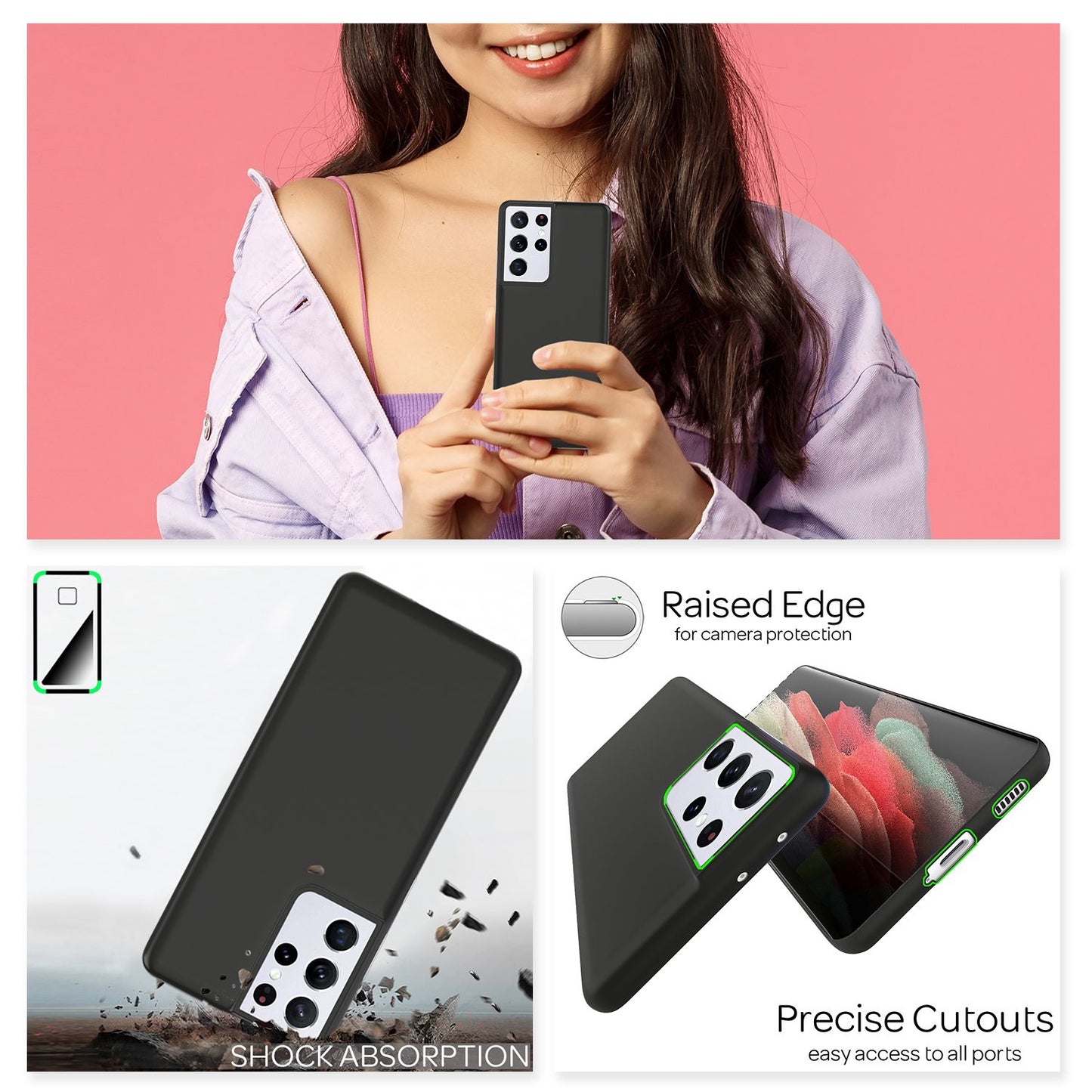 Carcasă NALIA Phantom Ultra-Slim - Grosime 0,3 mm Compatibilă cu S21 Ultra