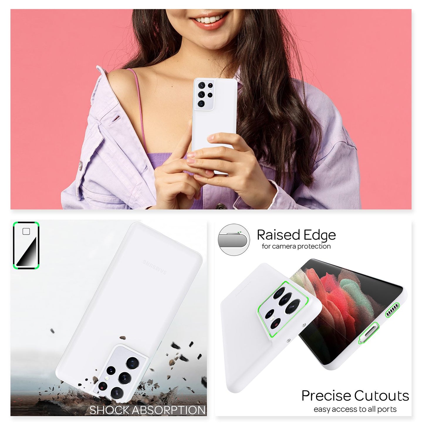 Carcasă NALIA Phantom Ultra-Slim - Grosime 0,3 mm Compatibilă cu S21 Ultra