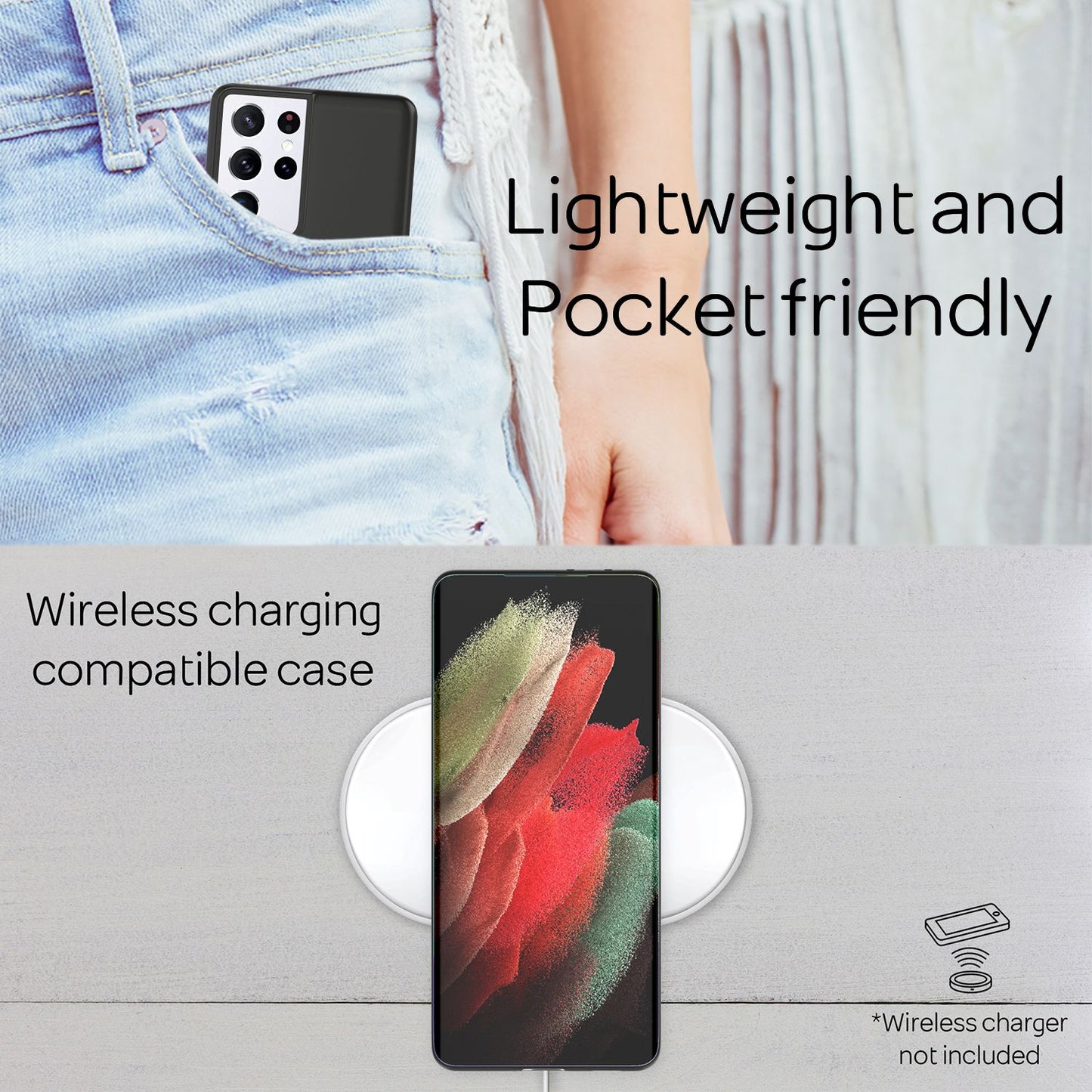 Carcasă NALIA Phantom Ultra-Slim - Grosime 0,3 mm Compatibilă cu S21 Ultra