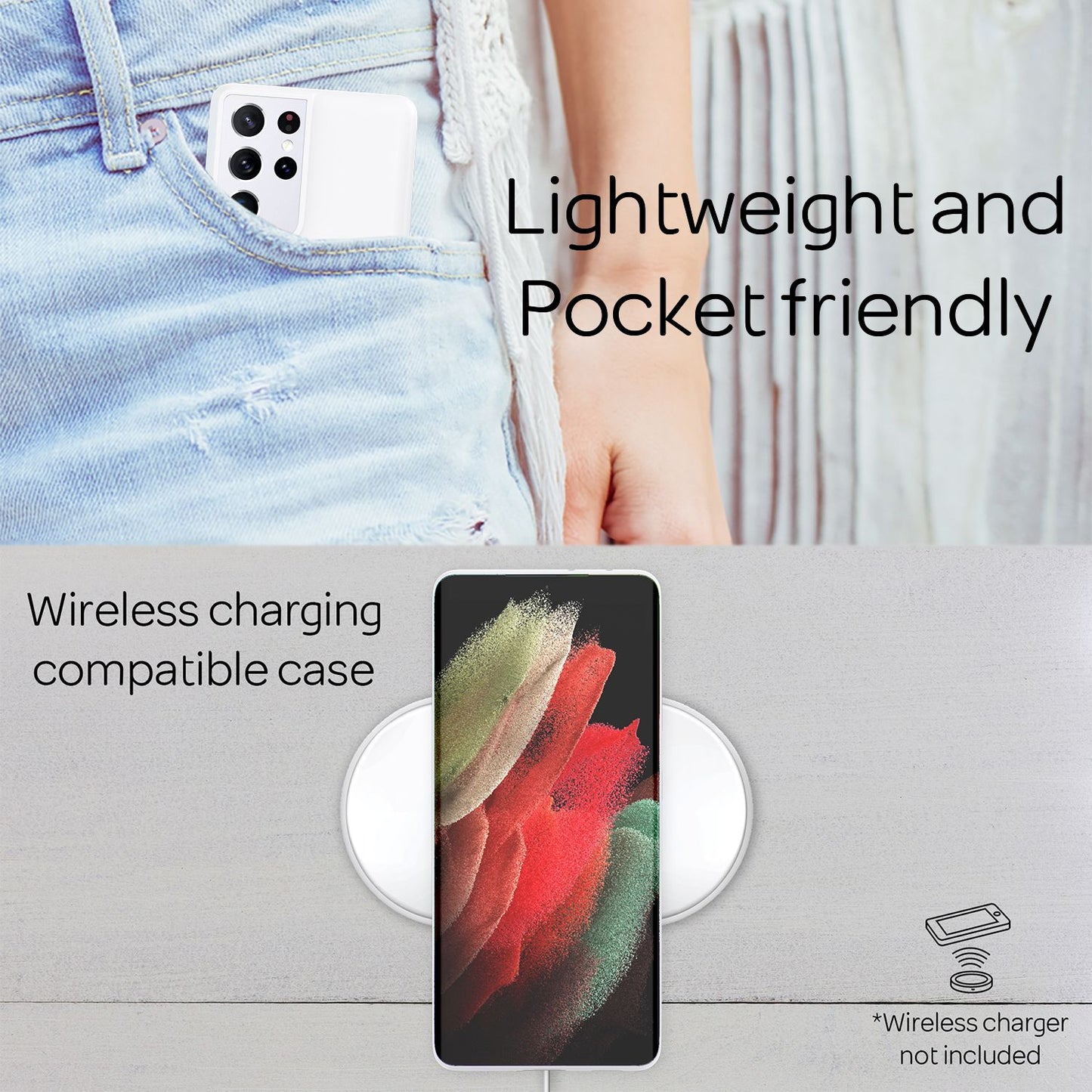 Carcasă NALIA Phantom Ultra-Slim - Grosime 0,3 mm Compatibilă cu S21 Ultra