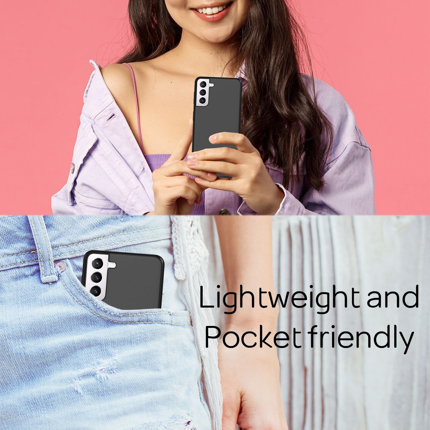 NALIA Hard Case für Samsung Galaxy S21, Dünn Handy Hülle Phone Cover Bumper Etui