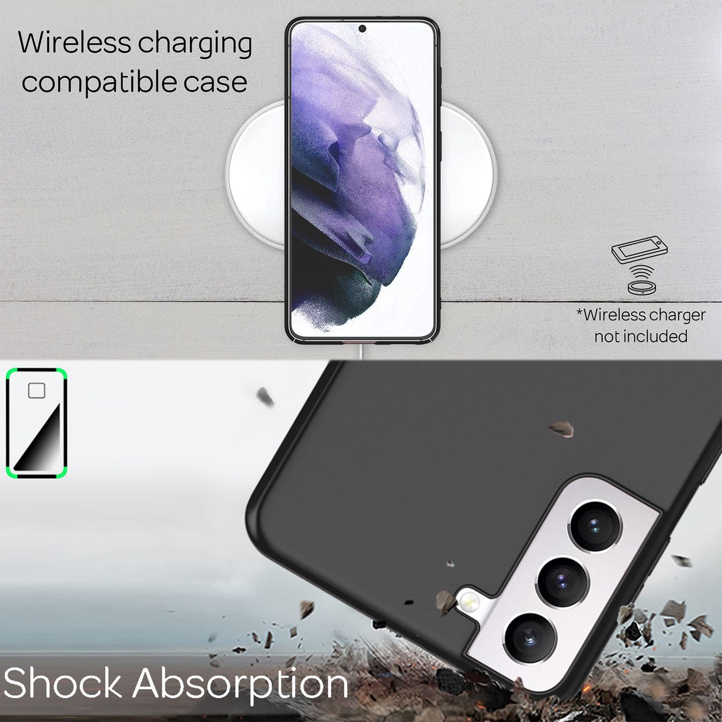 NALIA Hard Case Ultra Dünn - 0,5 mm Stärke, Passgenau, Kompatibel Galaxy S21 Plus