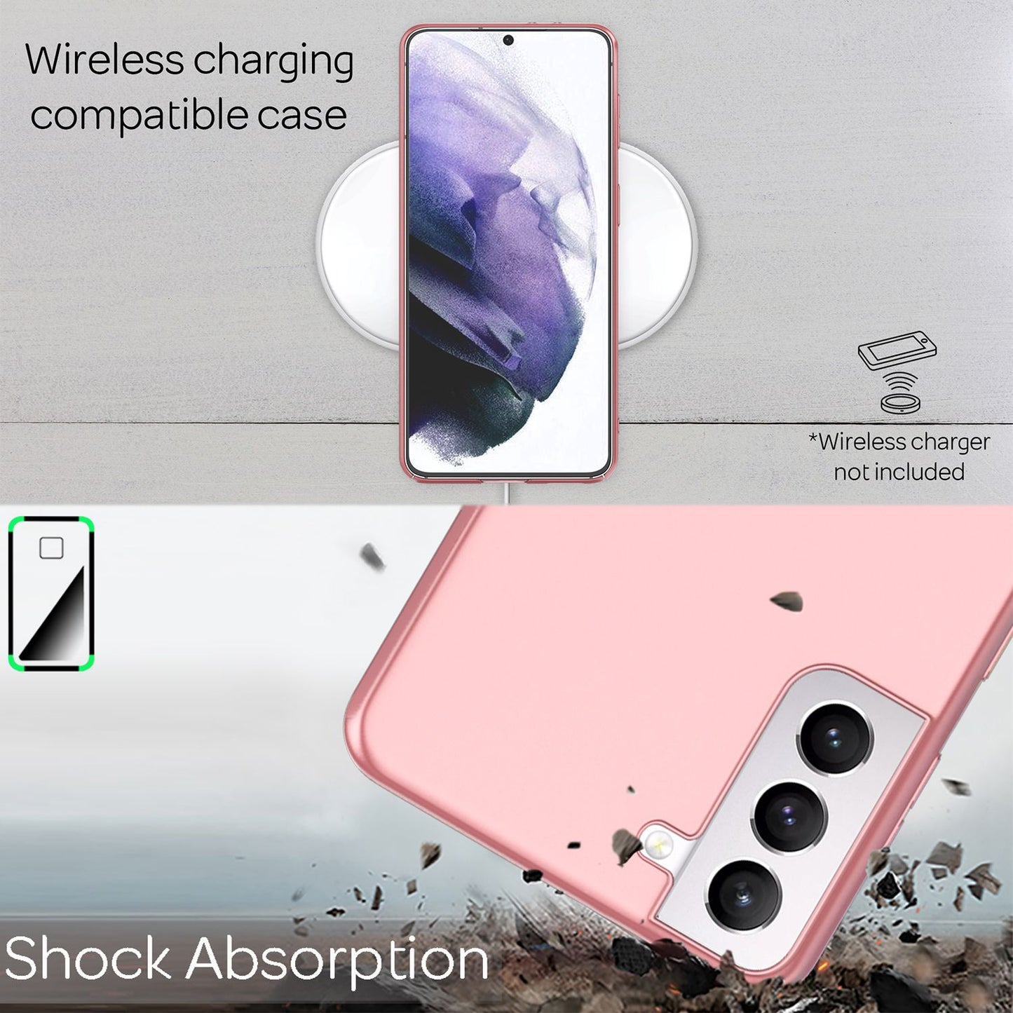 NALIA Hard Case Ultra Dünn - 0,5 mm Stärke, Passgenau, Kompatibel Galaxy S21 Plus