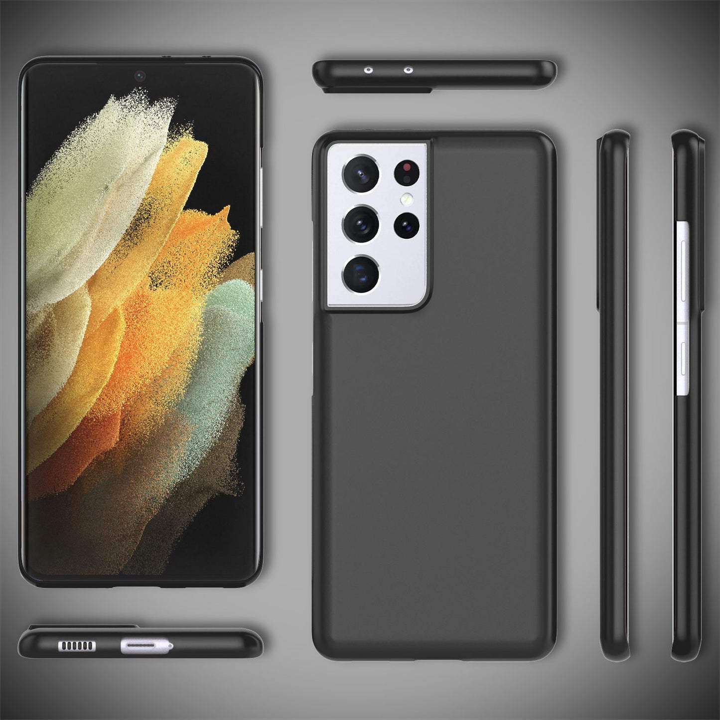 NALIA Galaxy S21 Ultra Ultradünnes Hard Case - 0,5 mm Dicke, Kratzschutz, Staubresistent