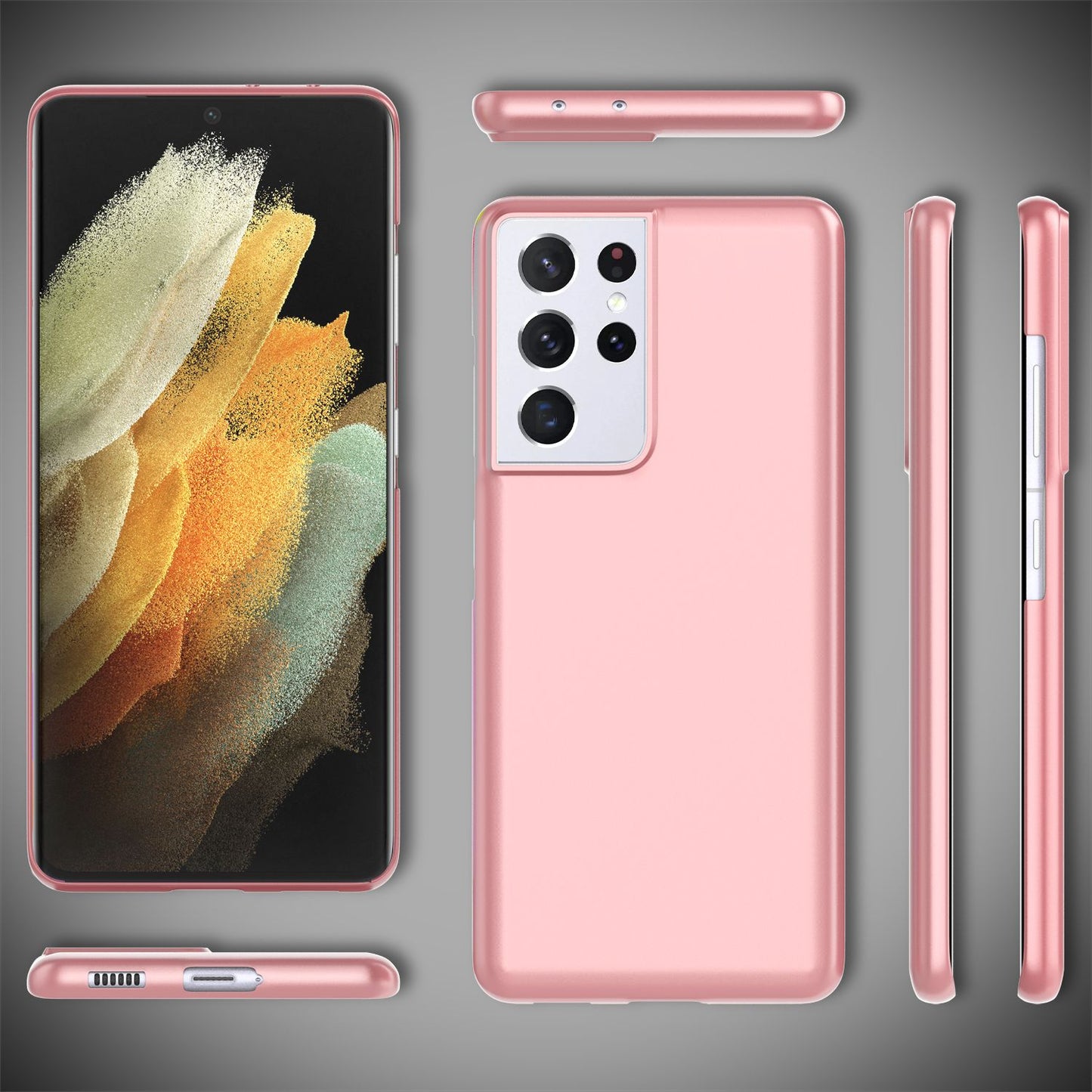 NALIA Galaxy S21 Ultra Ultradünnes Hard Case - 0,5 mm Dicke, Kratzschutz, Staubresistent