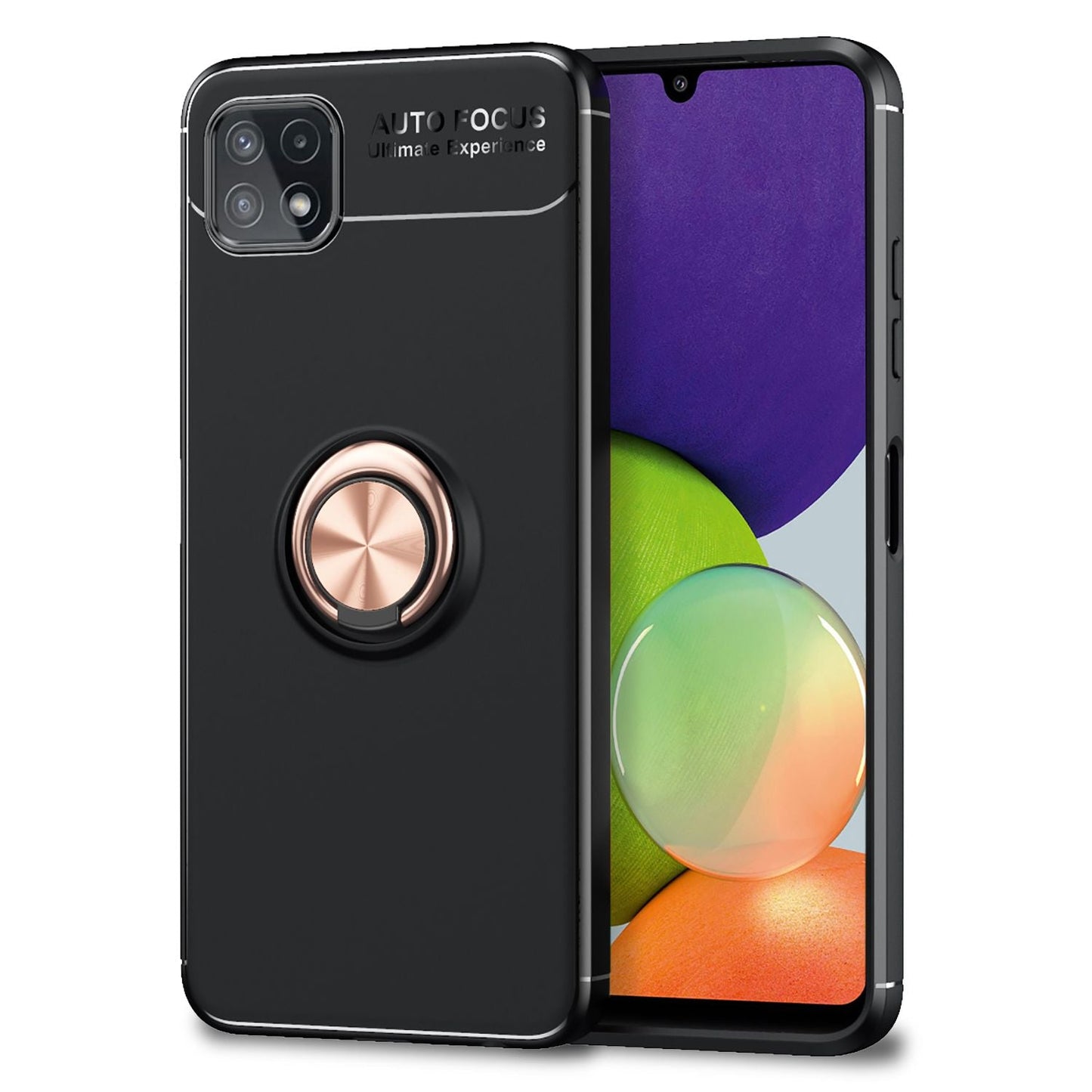 NALIA Galaxy A22 5G Ringhülle - 360 Grad Ringhalter, Matte Oberfläche, Passgenau A22 5G