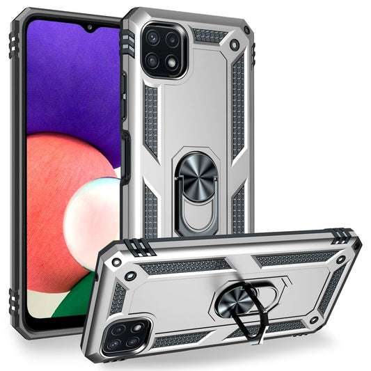 NALIA Military-Style Ringhülle für Samsung Galaxy A22 5G, Extrem Schützend Robust