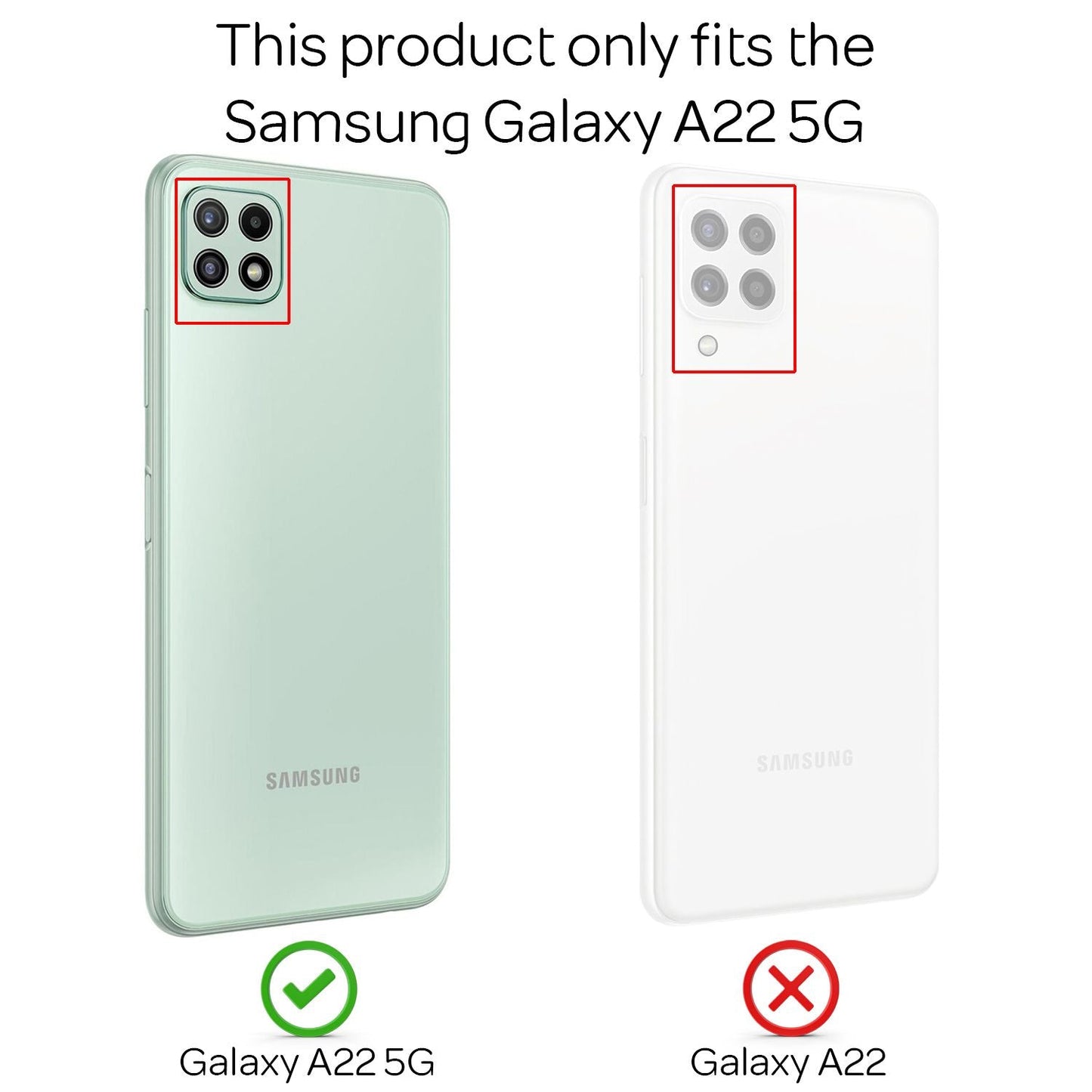 NALIA Klare Glitzerhülle Diamant Cover Galaxy A22 5G - Transparent Vergilbungsfrei Dünn