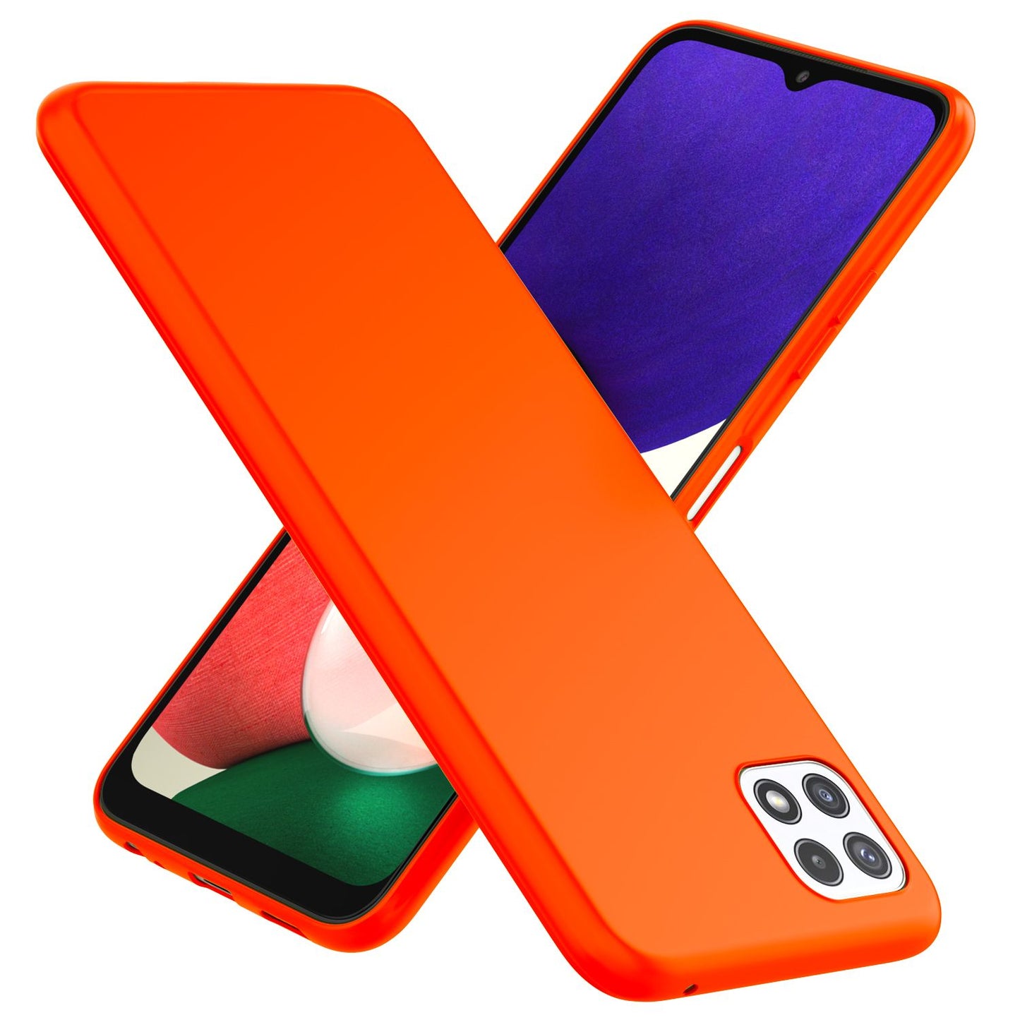 NALIA Galaxy A22 5G Neon Silikonhülle - Strahlende Neonfarben, TPU Material, Rutschfest