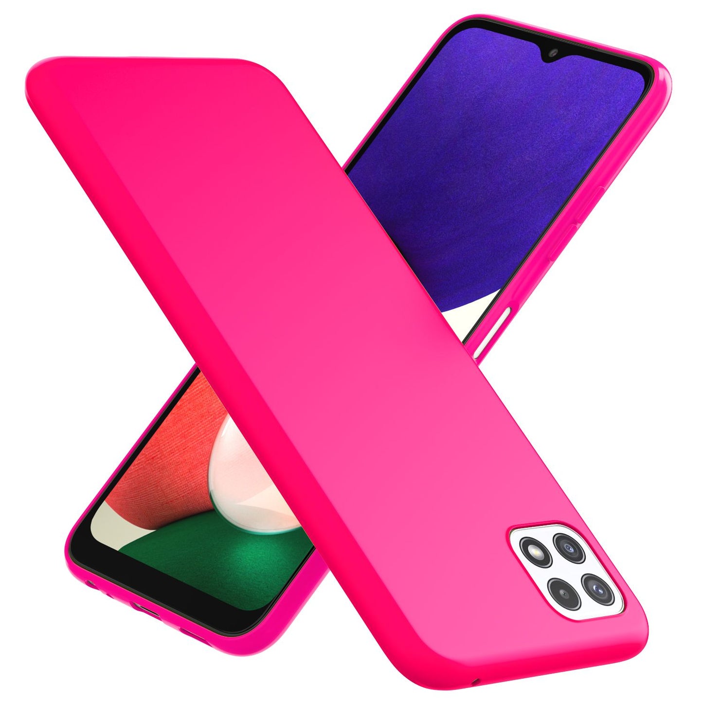 NALIA Galaxy A22 5G Neon Silikonhülle - Strahlende Neonfarben, TPU Material, Rutschfest