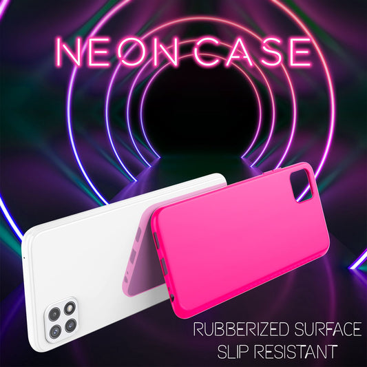 NALIA Galaxy A22 5G Neon Silikonhülle - Strahlende Neonfarben, TPU Material, Rutschfest