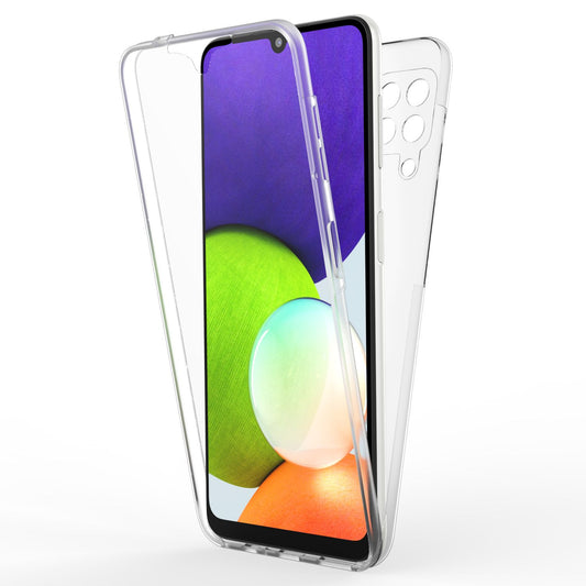 NALIA Klare 360° Schutzhülle - Kompatibel Galaxy A22 Transparent
