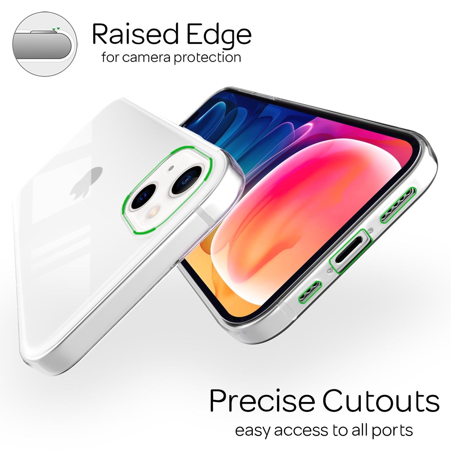 NALIA Silikon Handyhülle IPhone 13 AirFlex Klarheit - Dünn 0,5 Mm Passgenau Transparent