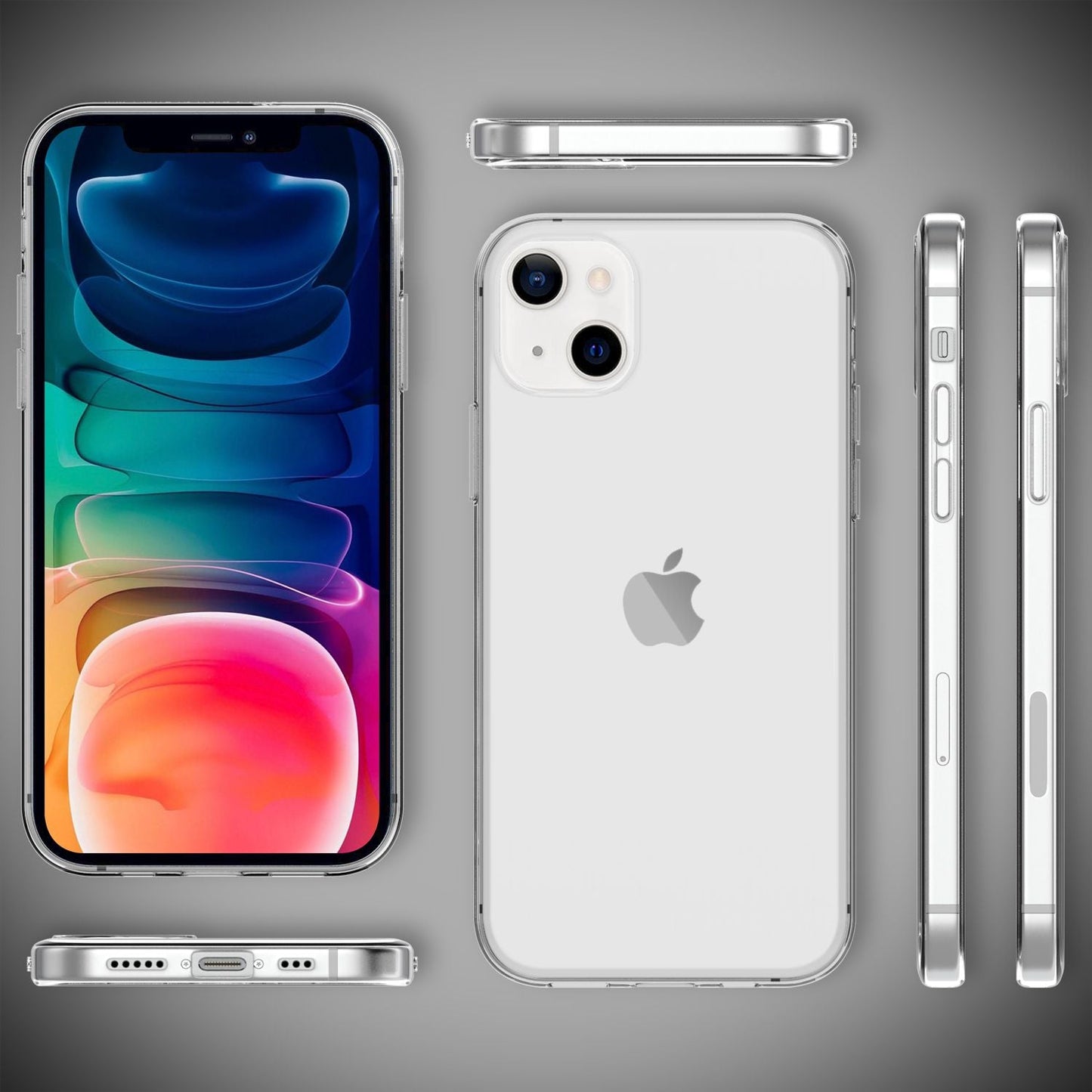 NALIA Silikon Handyhülle IPhone 13 AirFlex Klarheit - Dünn 0,5 Mm Passgenau Transparent