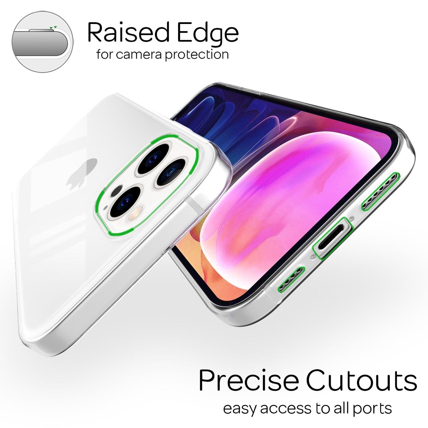 NALIA IPhone 13 Pro Max AirFlex Klarheit Silikonhülle - Material Silikon, Transparent, Passgenau