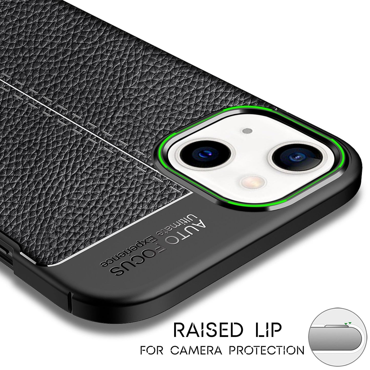 NALIA Barron Leder Look Hülle - Größe IPhone 13, Material TPU Silikon, Anti-Fingerabdruck