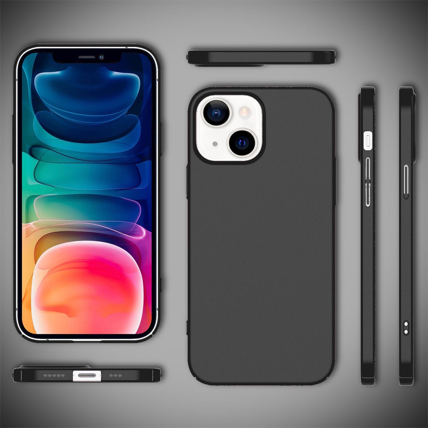NALIA Iphone 13 Hülle Ultraflaches Design Mit Kratzschutz - 0,5 mm Dicke, Mattes Finish, Passgenau