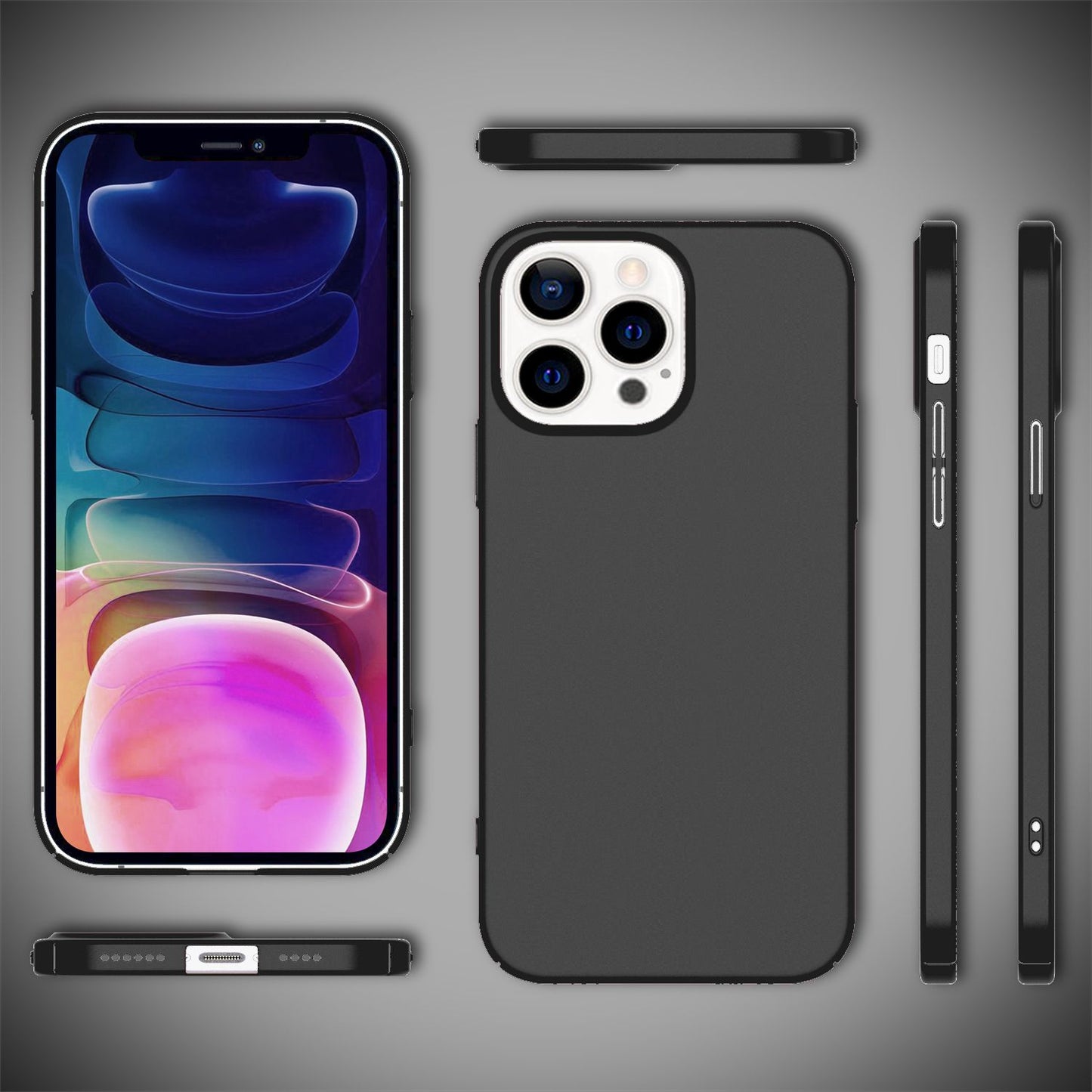 NALIA Berlin 0,5mm Dünne Handyhülle - Ultraleichter Schutz, Kompatibel iPhone 13 Pro Max, Matte Finish