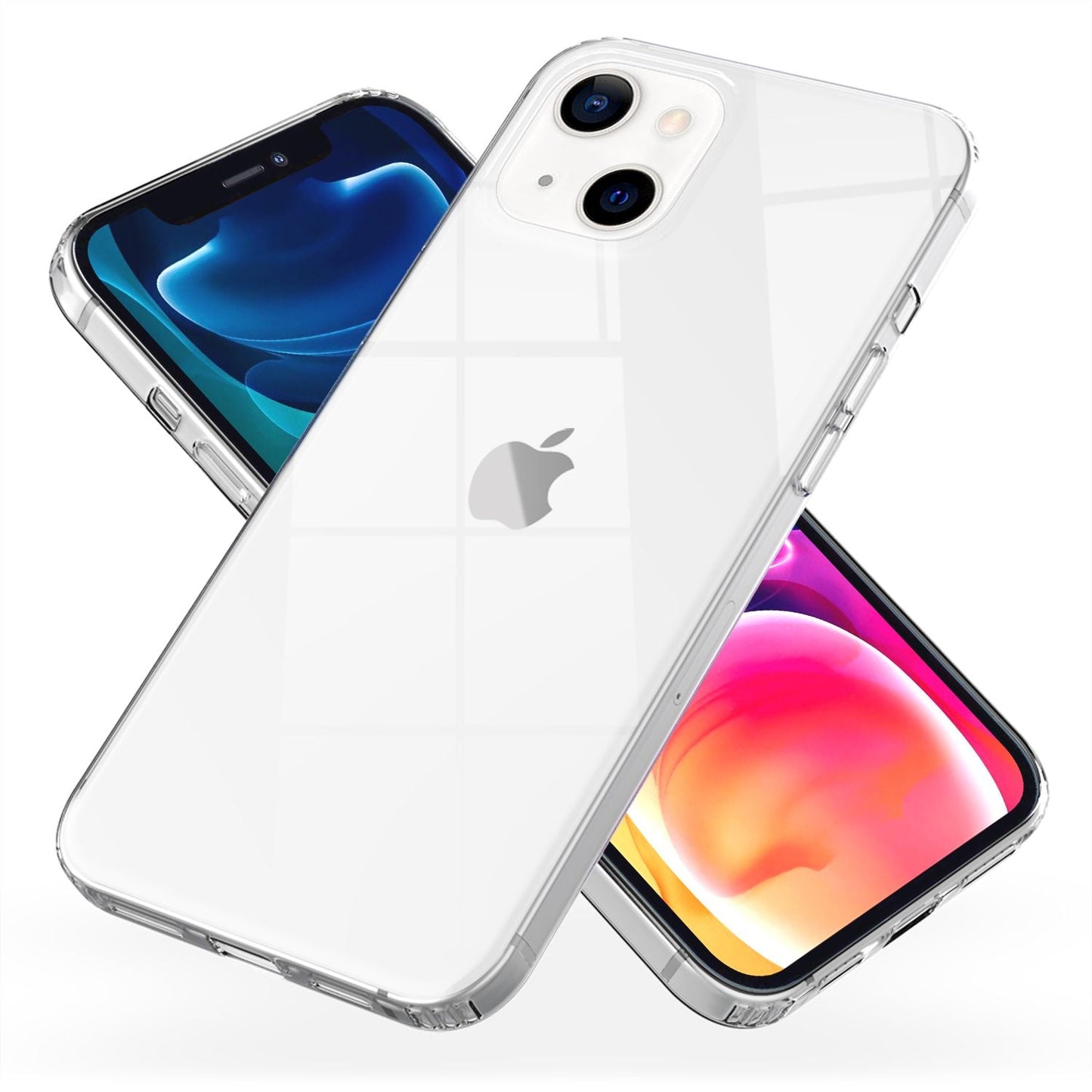 NALIA Ignite Hülle Klares Design - Kompatibel iPhone 13, Stoßfest, Transparente Rückseite