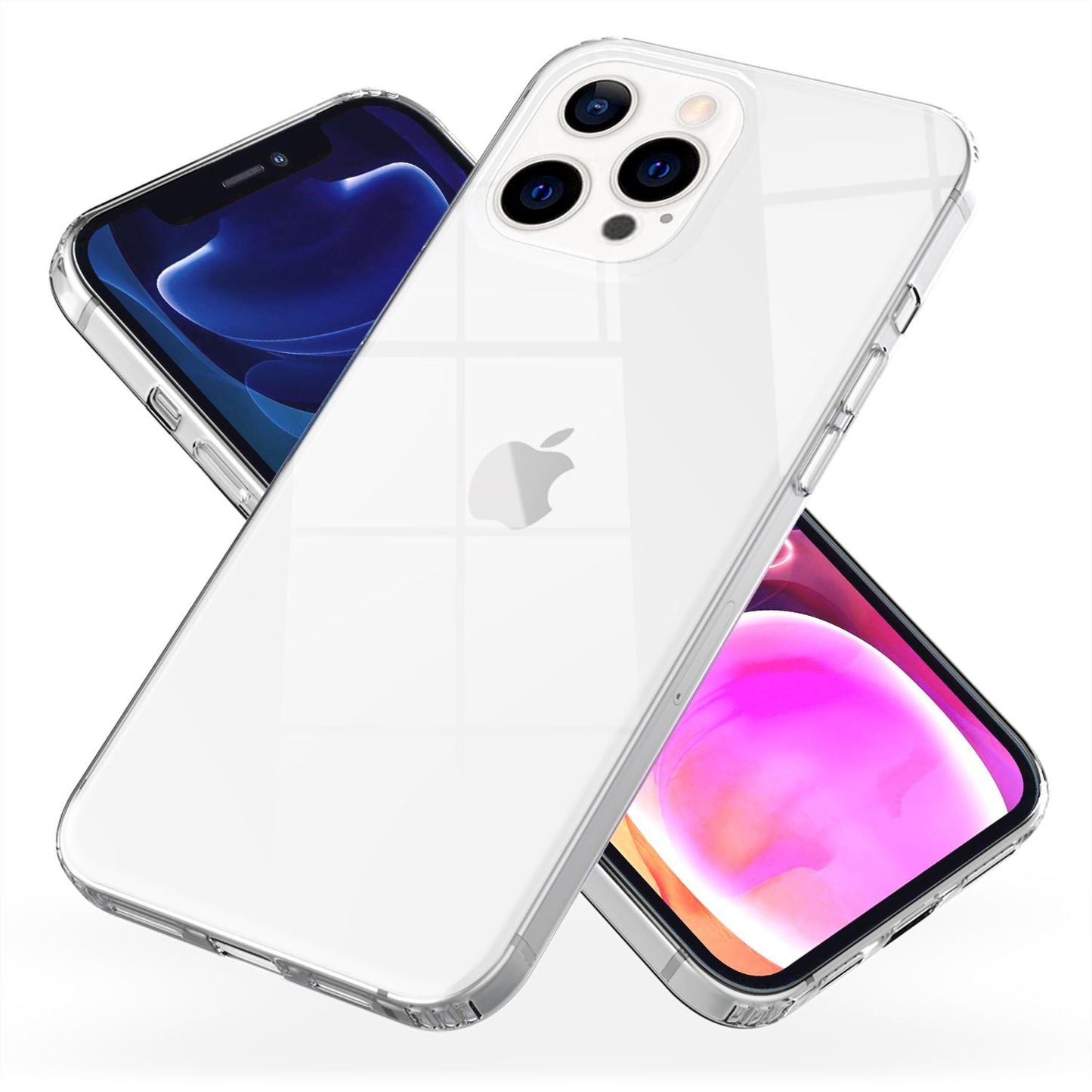 Etui NALIA Berlin Clear Scratch-Flex – rozmiar pasujący do iPhone'a 13 Pro Max, odporne na wstrząsy, przezroczysty tył