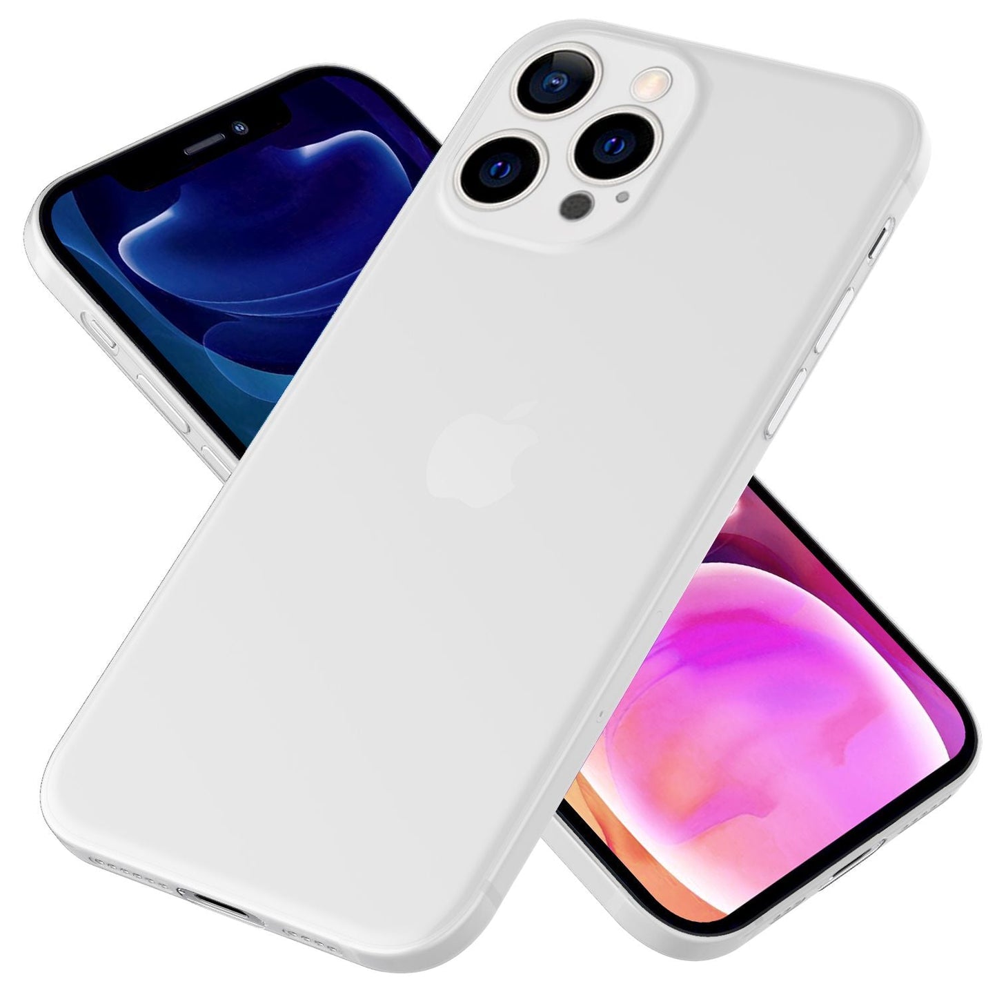 NALIA Extrem Dünnes Hardcase für iPhone 13 Pro Max, Durchsichtig 0,3mm Schlank