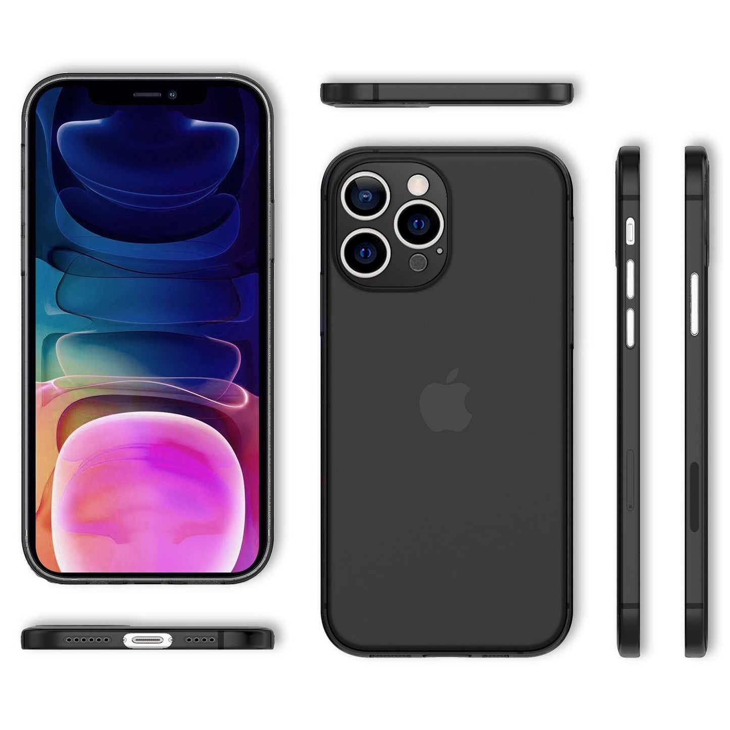 NALIA Extrem Dünnes Hardcase für iPhone 13 Pro Max, Durchsichtig 0,3mm Schlank