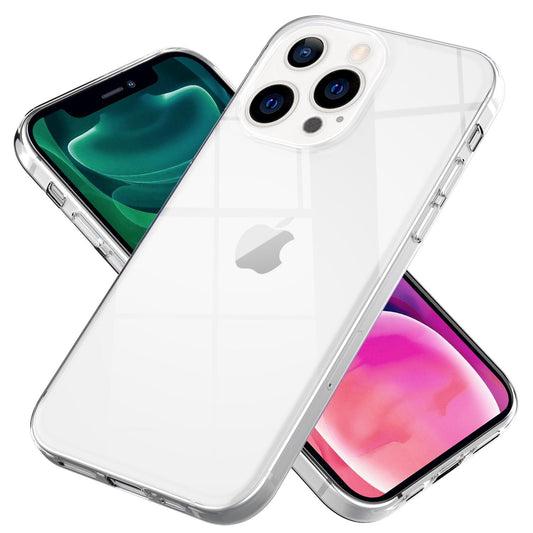 Husă NALIA AirFlex Clear, Husă transparentă din silicon - Dimensiune iPhone 13 Pro, Grosime 0,8 mm, Silicon