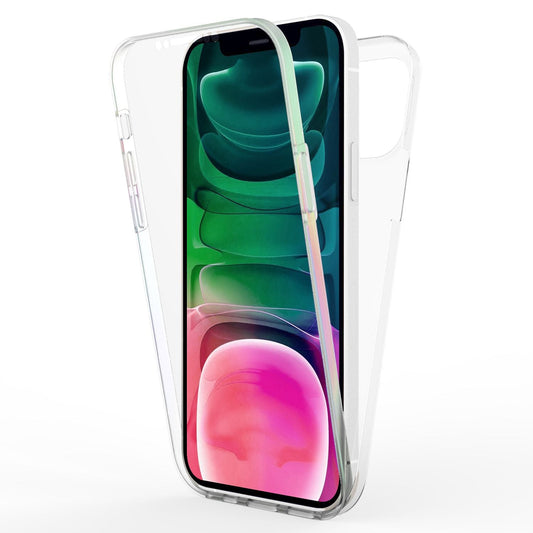 NALIA Klare 360° Schutzhülle - IPhone 13 Pro 6,1 Zoll Transparent Anti Gelb Silikon Und Hartcase