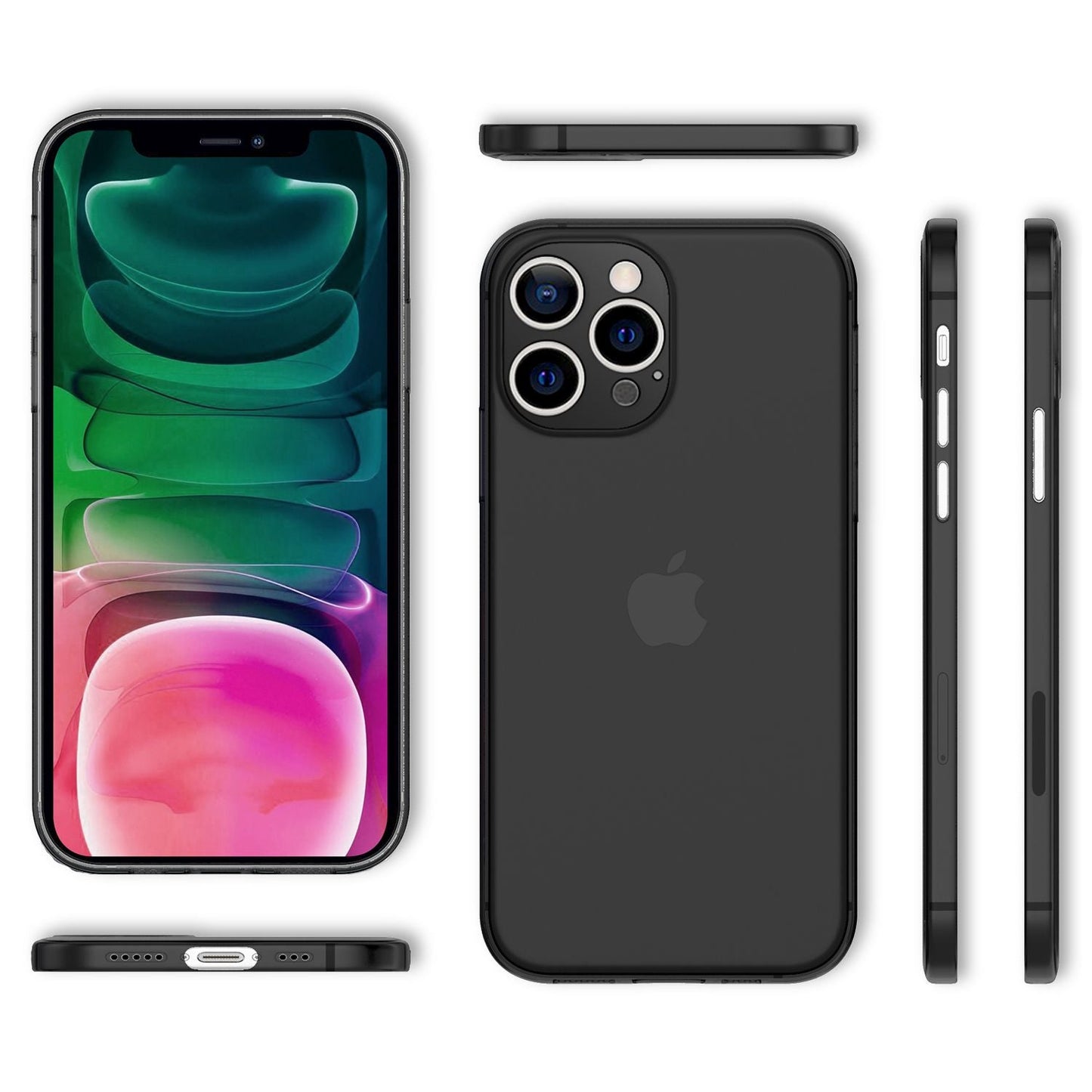 NALIA IPhone 13 Pro Extrem Dünnes Hardcase - Dicke 0,3mm, Transparent, Kompatibel mit iPhone 13 Pro