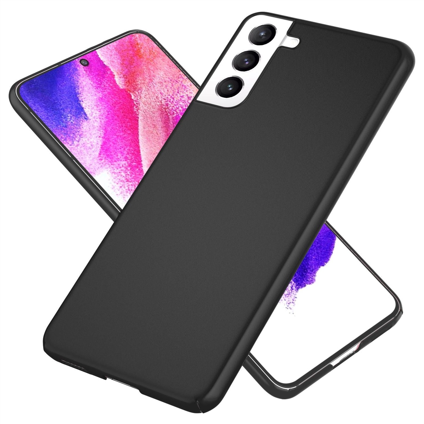 NALIA Ultra-Dünnes Hardcase für Samsung Galaxy S21 FE, Anti-Fingerabdruck Matt Rutschfest Extra-Leicht 0,5mm Schlank