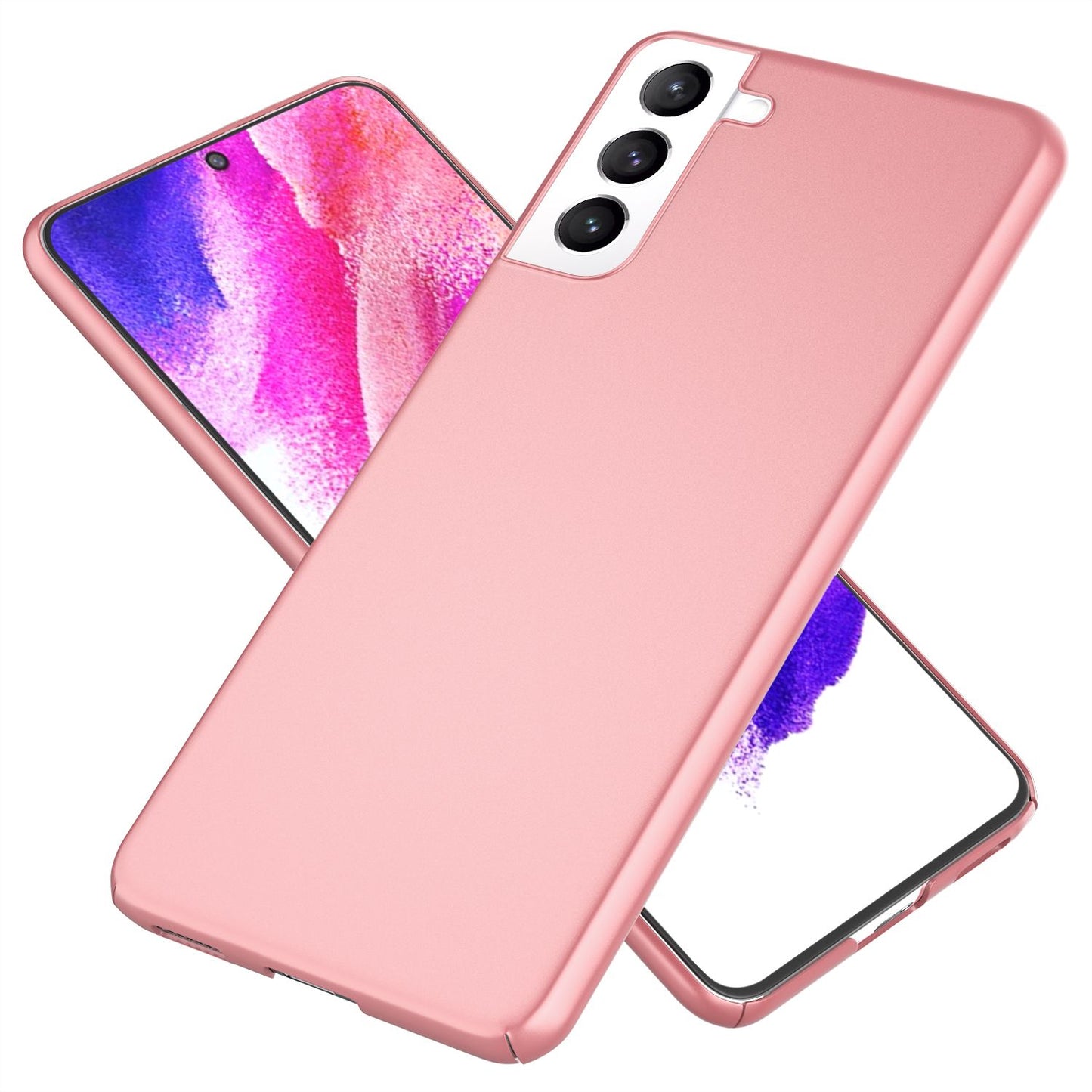 NALIA Ultra-Dünnes Hardcase für Samsung Galaxy S21 FE, Anti-Fingerabdruck Matt Rutschfest Extra-Leicht 0,5mm Schlank