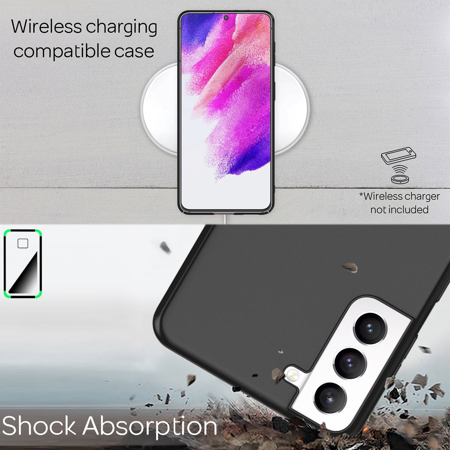 NALIA Ultra-Dünnes Hardcase für Samsung Galaxy S21 FE, Anti-Fingerabdruck Matt Rutschfest Extra-Leicht 0,5mm Schlank