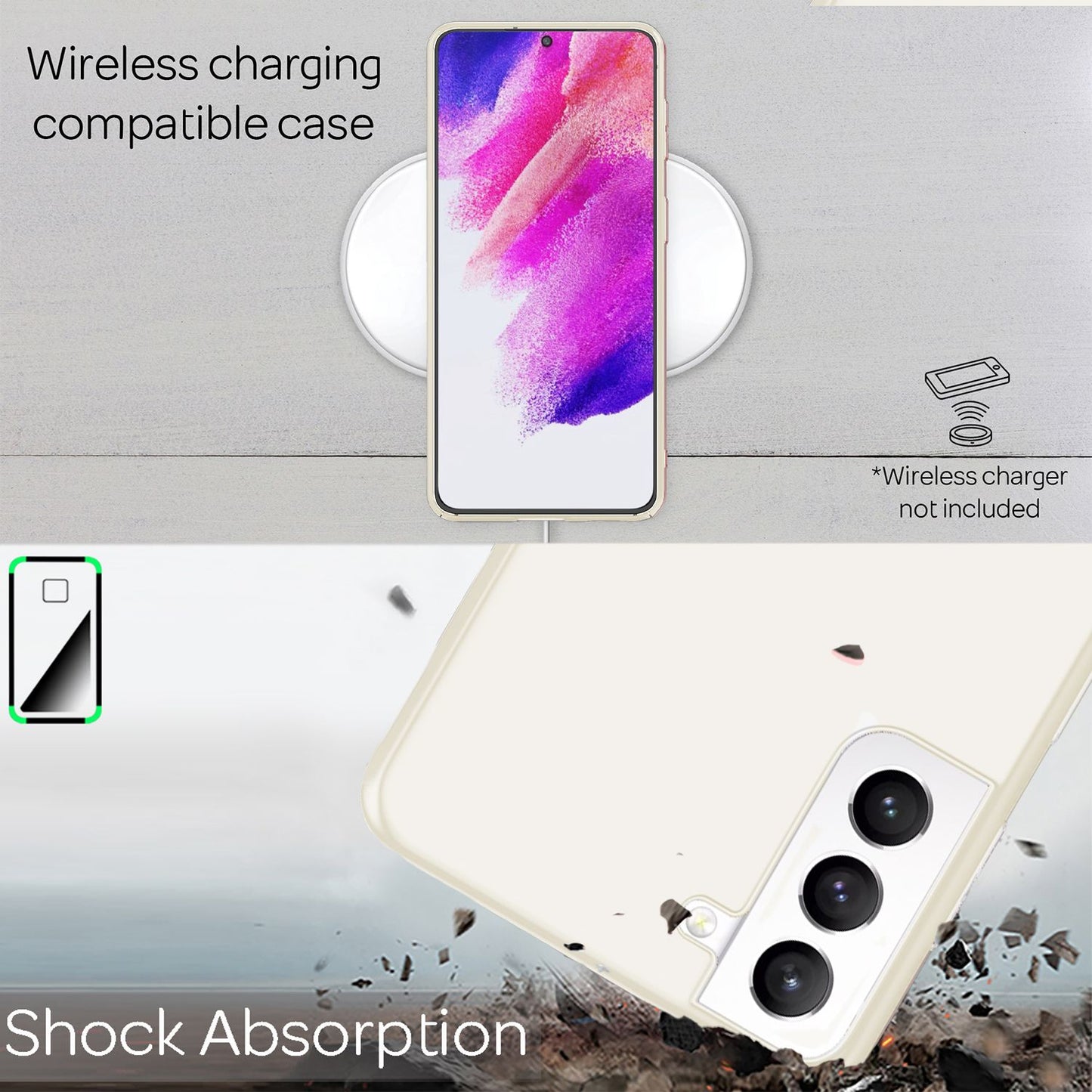 NALIA Ultra-Dünnes Hardcase für Samsung Galaxy S21 FE, Anti-Fingerabdruck Matt Rutschfest Extra-Leicht 0,5mm Schlank