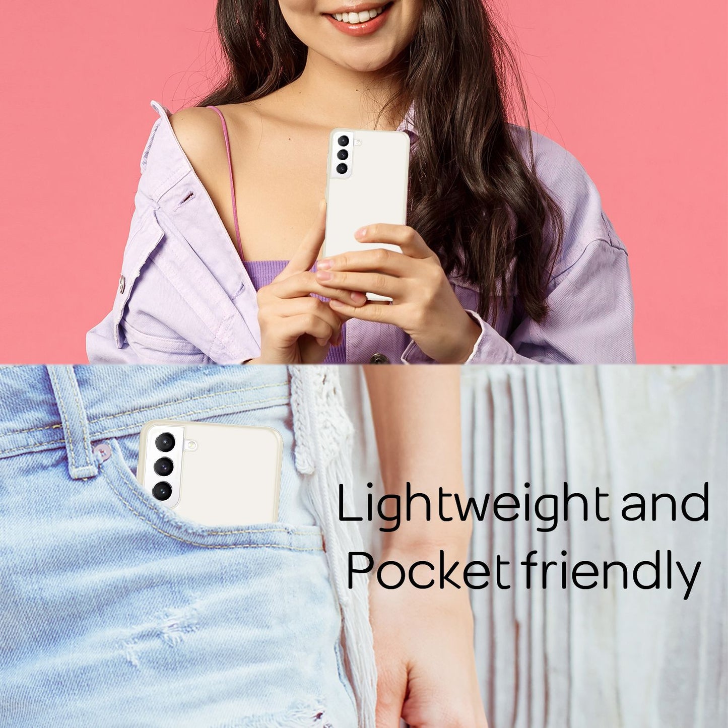 NALIA Ultra-Dünnes Hardcase für Samsung Galaxy S21 FE, Anti-Fingerabdruck Matt Rutschfest Extra-Leicht 0,5mm Schlank