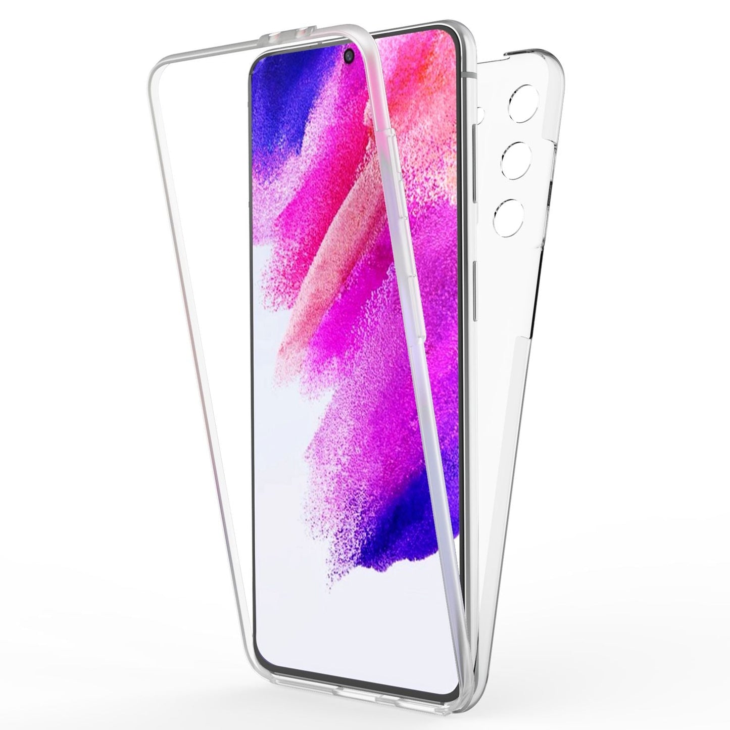 NALIA Klare 360° Schutzhülle - Galaxy S21 FE Dicke 1,0 mm Gewicht 20 g