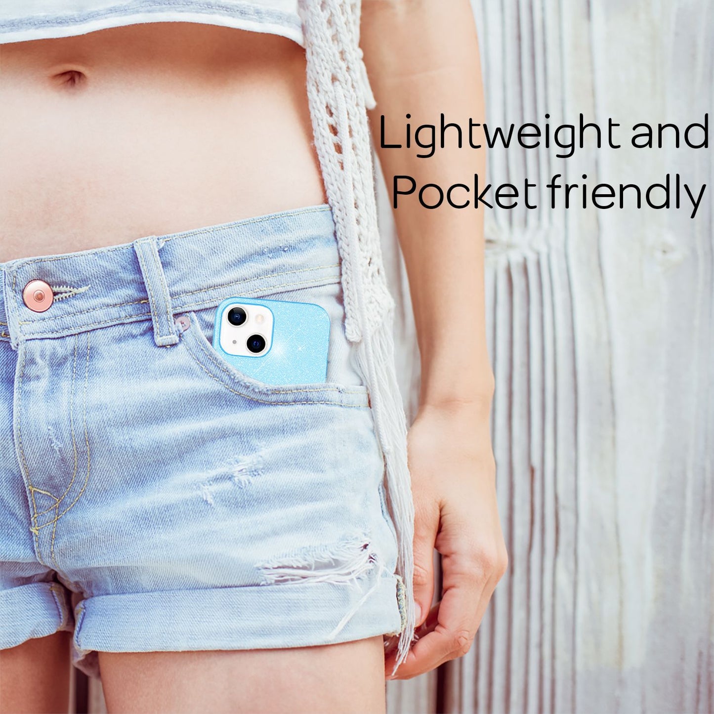 NALIA Husă robustă cu sclipici pentru iPhone 13 Mini, husă de protecție hibridă cu sclipici strălucitor, husă din silicon ranforsat