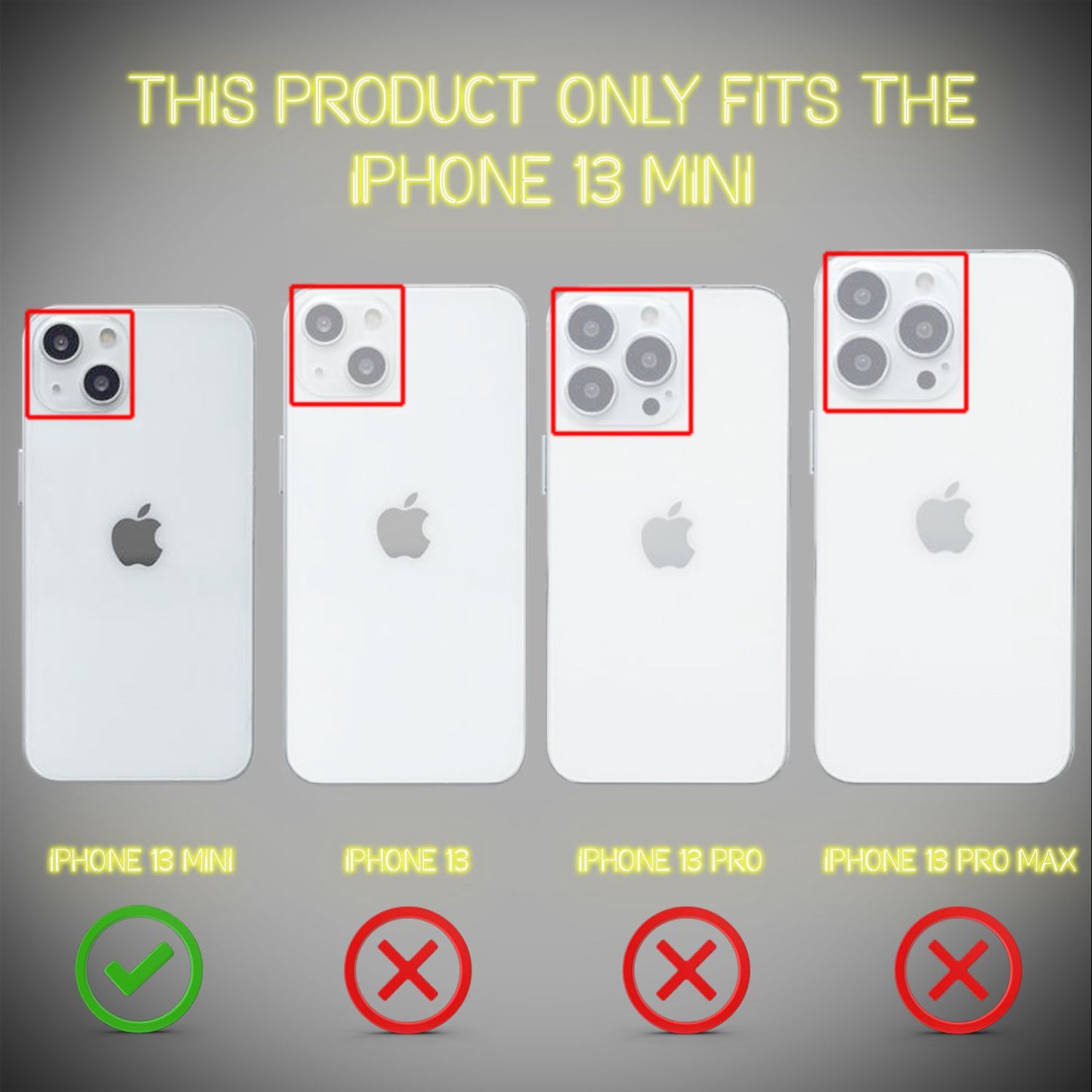 Husă de telefon NALIA Clear Neon - Compatibilă cu iPhone 13 Mini, Material: Silicon Neon, Dimensiune: Compactă