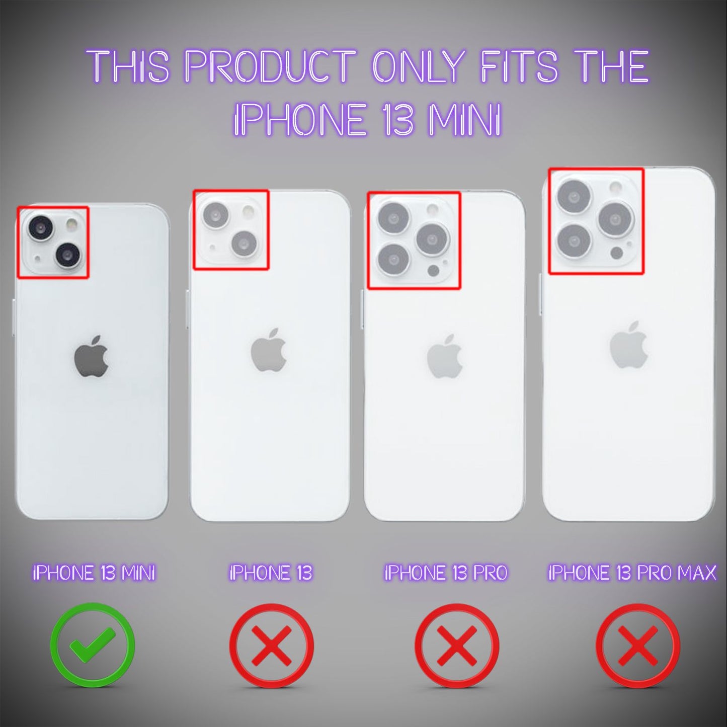 Husă de telefon NALIA Clear Neon - Compatibilă cu iPhone 13 Mini, Material: Silicon Neon, Dimensiune: Compactă