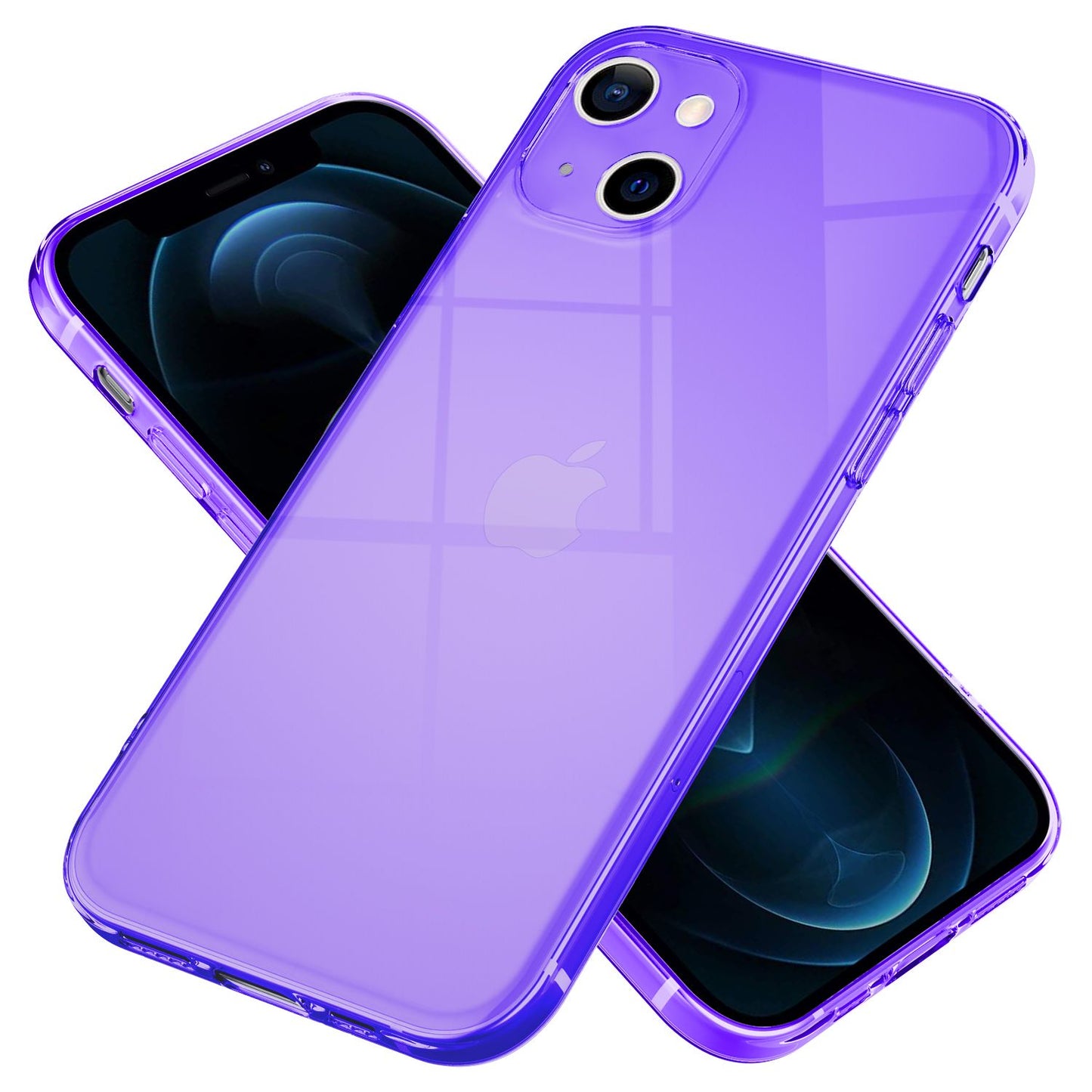 NALIA Carcasă transparentă neon Vibe Neon Silicone Case - Compatibilă cu iPhone 13, Material silicon, Culori neon