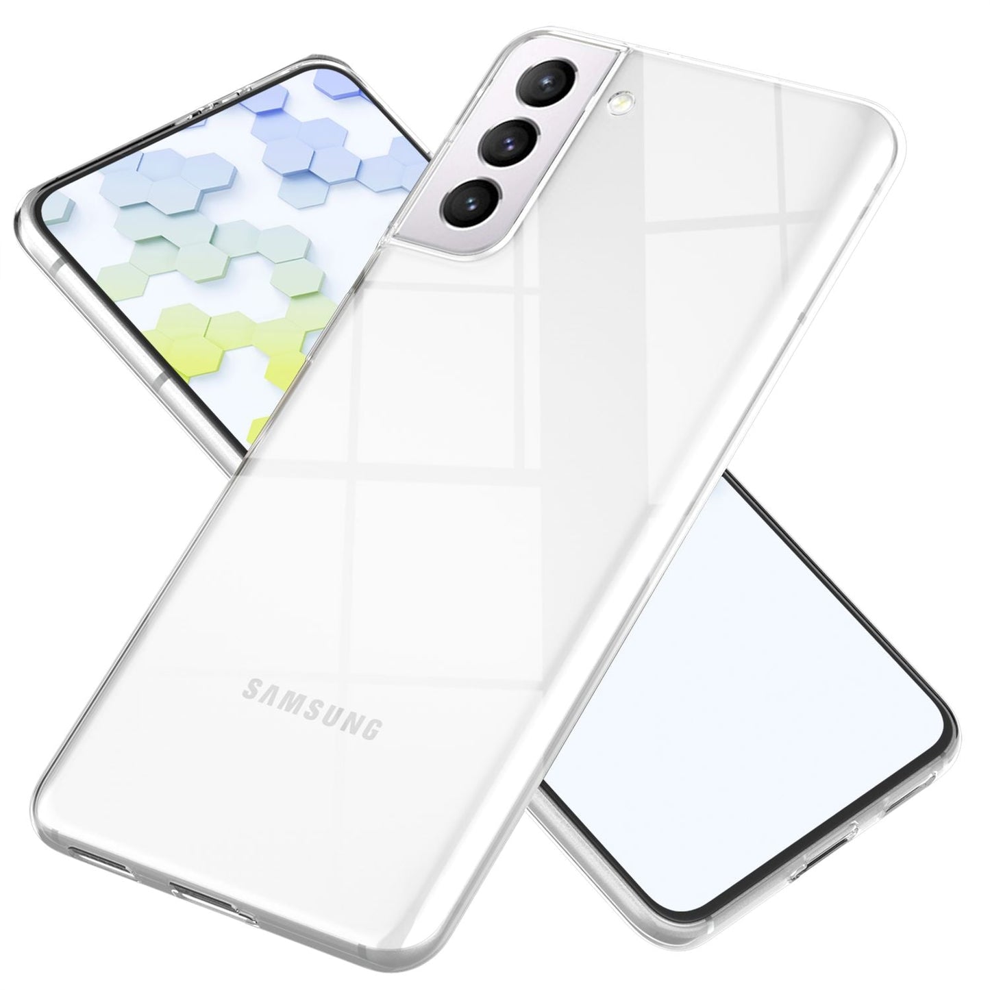 Husă NALIA AirFlex Clarity compatibilă cu Galaxy S22 - Carcasă transparentă din silicon - Anti-îngălbenire - Ușoară și subțire