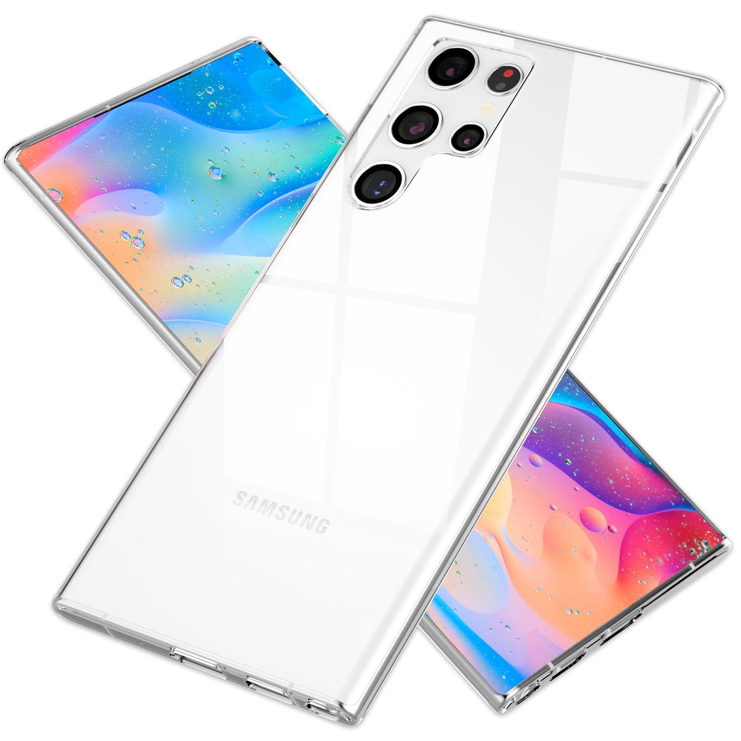 Carcasă NALIA AirFlex transparentă anti-îngălbenire - grosime 0,8 mm, greutate aprox. 9 g, compatibilă cu Galaxy S22 Ultra